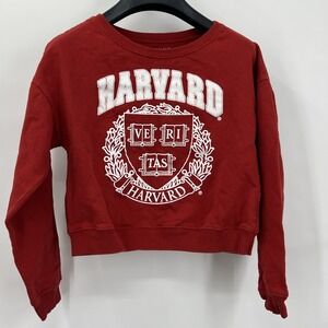 Harvard University Girl's Cropped Sweatshirt‎ Size 7/8